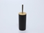 Picture of Black bamboo plastic toilet brush holder, 36.5×9.2×9.2 cm, 12906, Berilo