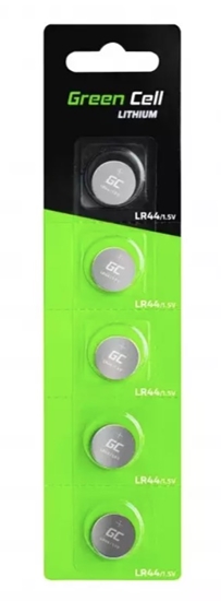 Picture of Blisteris 5x Baterija Green Cell LR44 1.5V | Cena par iepakojumu 5gab.
