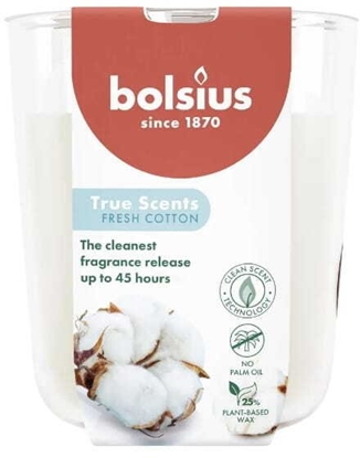 Attēls no Bolsius wieca arom. szklana gl. True Scents O97x85mm fresh cotton 8717847190581 8717847190581 (8717847190581)