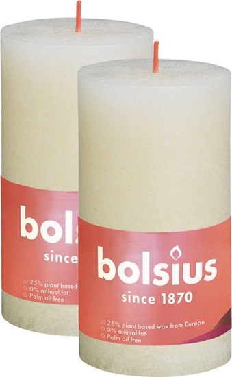 Picture of Bolsius wieca rustykalna BOLSIUS Shine 60H 13CM 2szt. DELIKTANY PEROWY