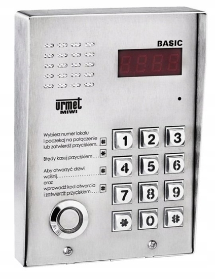 Изображение Book on Demand Ltd. 1062/105D Urmet Panel cyfrowy BASIC z czytnikiem DALLAS