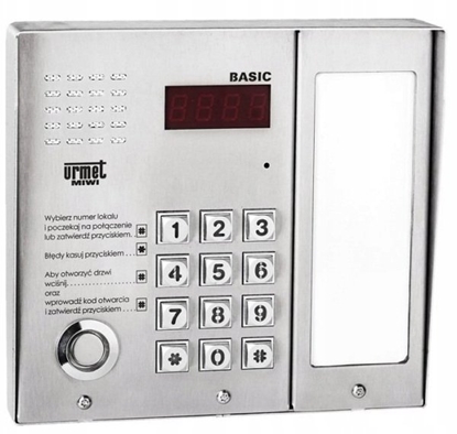 Изображение Book on Demand Ltd. 1062/106D Urmet Panel cyfrowy BASIC z mod. info. oraz czytnikiem DALLAS