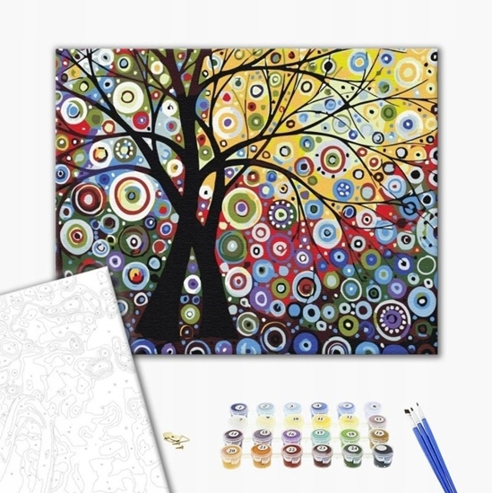 Picture of BRUSHME Malowanie po numerach BRUSHME, 40x50 cm, drzewo szczcia, 1 szt., w pudeku