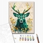 Изображение BRUSHME Malowanie po numerach BRUSHME, 40x50 cm, gold, szmaragdowa korona lasu, 1 szt., w pudeku