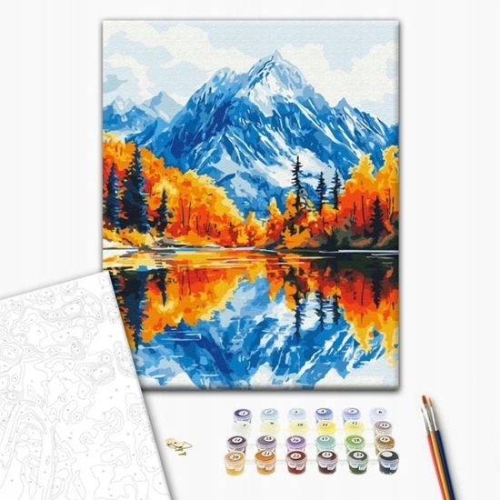 Picture of BRUSHME Malowanie po numerach , 40x50 cm, jesie w górach, 1 szt., w pudeku