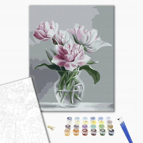 Picture of BRUSHME Malowanie po numerach , 40x50 cm, wazon czuoci, 1 szt., w pudeku