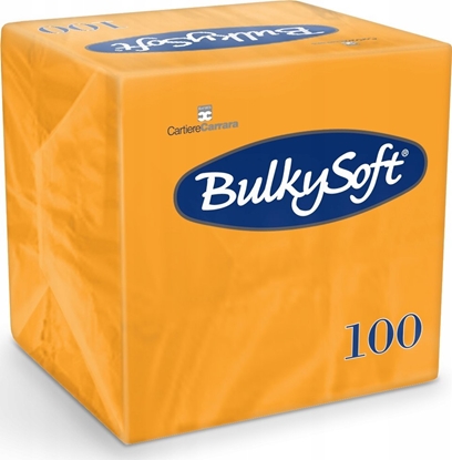 Picture of Bulky Soft Serwetki 24x24cm 2w celulozowe pomaraczowe (100)