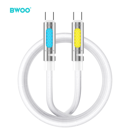 Изображение BWOO 240W Super Fast Charging Data Cable With RGB 