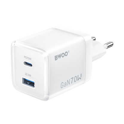 Изображение BWOO GaN wall charger CDA224 QC 70W 1 x USB 1 x US
