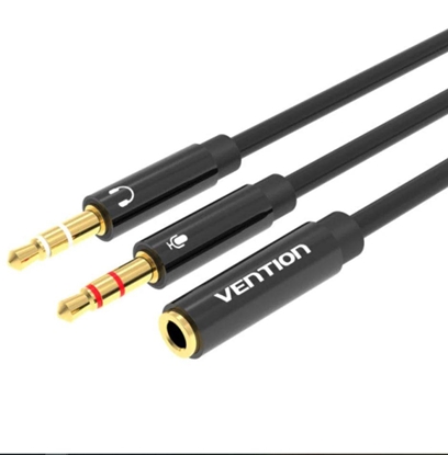 Attēls no CABLE AUDIO 2X3.5MM TO 3.5MM/0.3M BBTBY VENTION