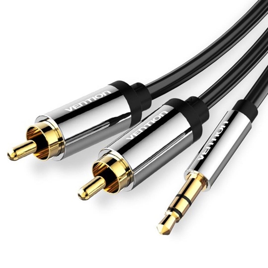 Picture of CABLE AUDIO 3.5MM TO 2XRCA/2M BCFBH VENTION