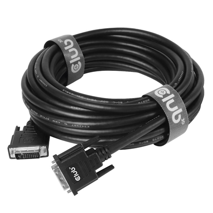 Picture of CABLE DVI-D TO DVI-D 10M/M/M CAC-1220 CLUB3D