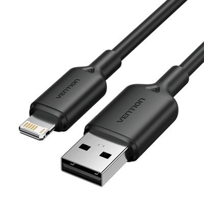 Picture of CABLE USB2.0 TO LIGHTNING/2M BLACK LAMBH VENTION
