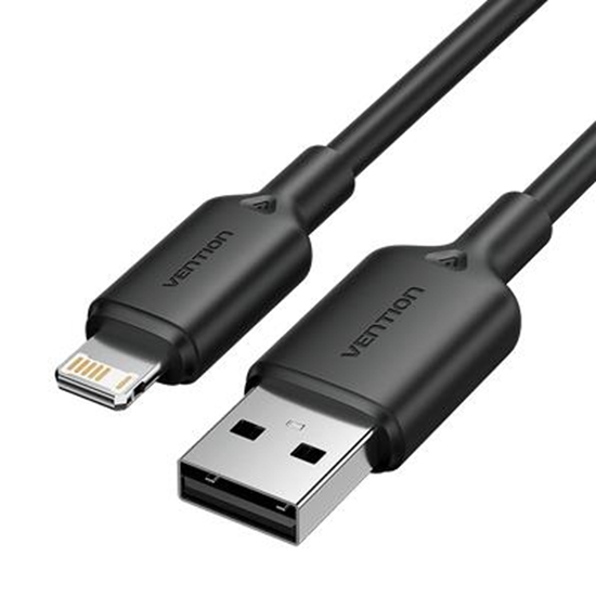 Picture of CABLE USB2.0 TO LIGHTNING/2M BLACK LAMBH VENTION