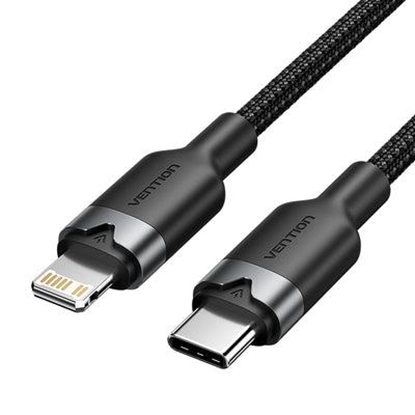 Picture of CABLE USB-C TO LIGHTNING/2M BLACK LALBH VENTION