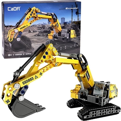 Изображение CaDA Klocki techniczne konstrukcyjne KOPARKA ruchome element 467el ZA4630 EDUKAMP