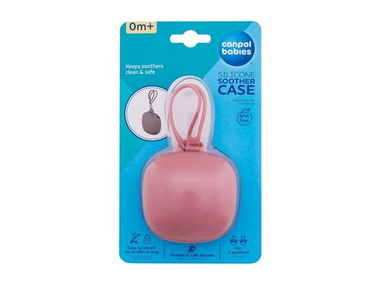 Picture of Canpol babies Silicone Soother Case Soother case 1pc / Pink