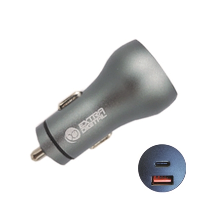 Изображение Car Charger USB 3.0+ Type C: 12-24V, 36W, QC3.0+ PD