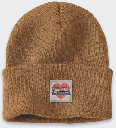 Attēls no Carhartt Czapka Carhatt Knit Pach Beanie Brown