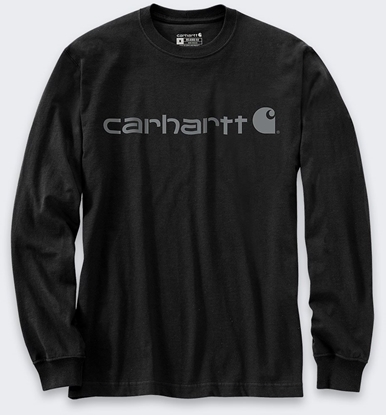 Attēls no Carhartt Koszulka Carhartt Dearborn Relaxed LS Logo BLACKGR