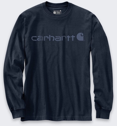Attēls no Carhartt Koszulka Carhartt Dearborn Relaxed LS Logo NAVYDAR