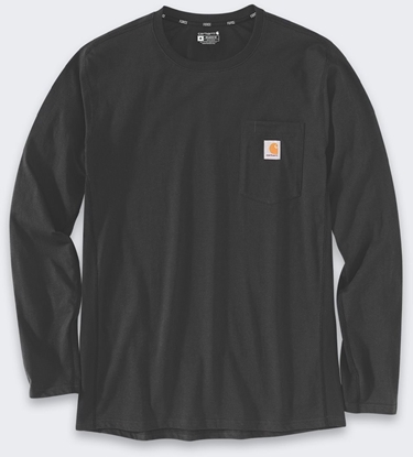 Attēls no Carhartt Koszulka Carhartt Force Midweight Pocket Black