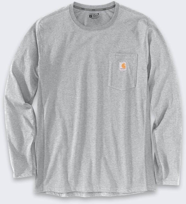 Attēls no Carhartt Koszulka Carhartt Force Midweight Pocket Grey