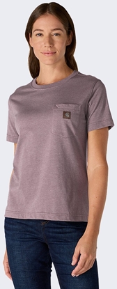 Attēls no Carhartt Koszulka Carhartt Irvine Relaxed ASH BERRY HEATHER