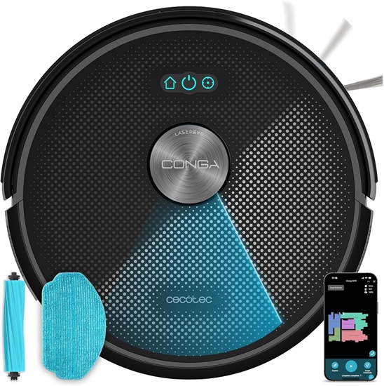 Изображение Cecotec Robot Vacuum Cleaner | Conga M70 | Wet&Dry | Operating time (max) 250 min | 4500 mAh | Dust capacity 400 L | 20000 Pa | Black