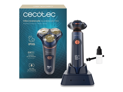 Изображение Cecotec Shaver | PrecisionCare Aluminium Pro | Operating time (max) 80 min | Wet & Dry | Blue