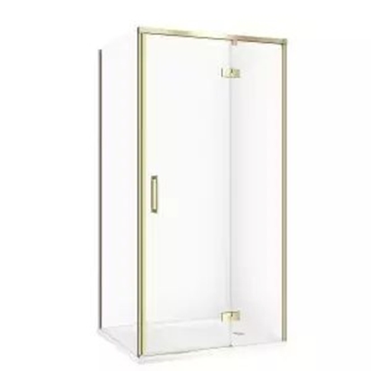 Picture of Cersanit SET C279 KABINA LARGA LEWA ZOTA MAT 100X80X195+TAKO BIAY 100X4 WIR
