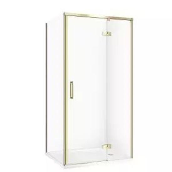 Picture of Cersanit SET C279 KABINA LARGA LEWA ZOTA MAT 100X80X195+TAKO BIAY 100X4 WIR