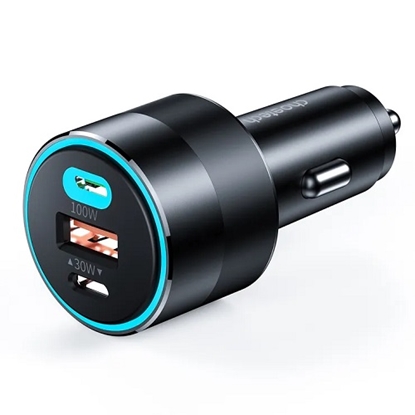Picture of Charger CHOETECH 2xUSB-C, USB-A: 12-24V, 130W, QC3.0, PD3.0, PPS