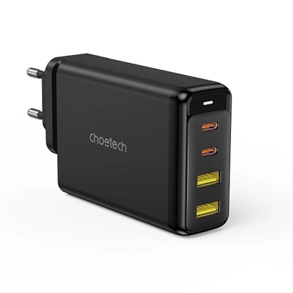 Picture of Charger CHOETECH GaN 2x USB Type-C, 2x USB Type-A: 140W, PD3.1, QC3.0