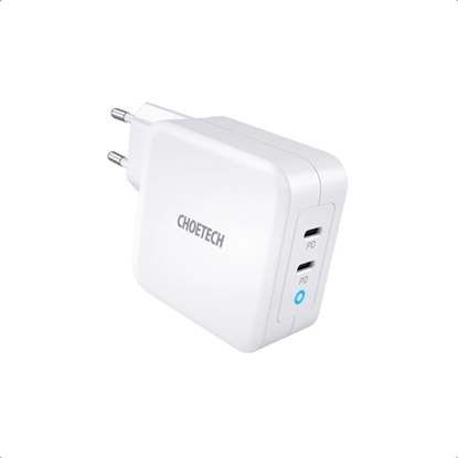 Picture of Charger CHOETECH GaN 2xUSB Type-C: 100W, PD