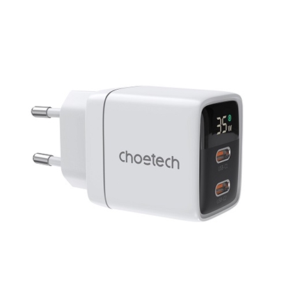 Picture of Charger CHOETECH GaN 2xUSB Type-C: 35W, PD