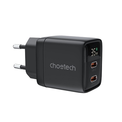 Picture of Charger CHOETECH GaN 2xUSB Type-C: 35W, PD