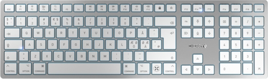 Picture of Cherry KW 9100 SLIM FOR MAC keyboard USB + Bluetooth QWERTY English Silver