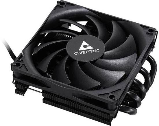 Изображение Chodzenie CPU Chieftec Chieftec Low Profile CPU Cooler 45mm, 5pipe, Black