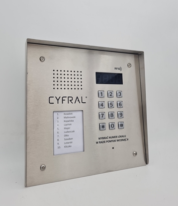 Изображение CYFRAL PC-2000R PRO INOX Panel rozmówny z czytnikiem RFID