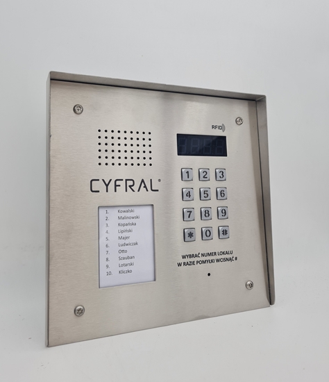 Изображение CYFRAL PC-2000R PRO INOX Panel rozmówny z czytnikiem RFID
