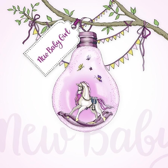 Изображение Clear Creation Karnet Swarovski kwadrat Narodziny (CL2801)