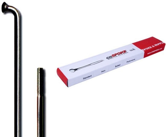 Изображение Cn Spoke Szprychy CNSPOKE STD14 2.0-2.0-2.0 stal nierdzewna 166mm czarne + nyple 144szt.