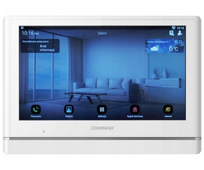 Изображение Commax CIOT-1000YN WHITE COMMAX Monitor 10 cali, Wideodomofon IP