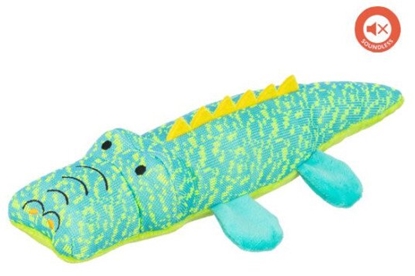 Изображение Cooper & Pals Krokodyl, zabawka, dla psa, turkusowy, pluszowa, 33 cm