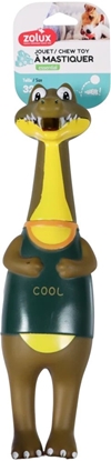 Изображение Cooper & Pals ZOLUX Zabawka dla psa z piszczak krokodyl KARTOON 32 cm