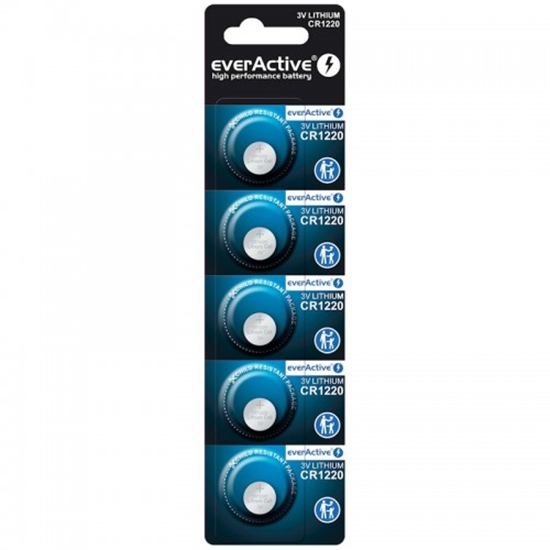 Picture of CR1220 baterijas 3V everActive litija CR1220 iepakojumā 5 gb.