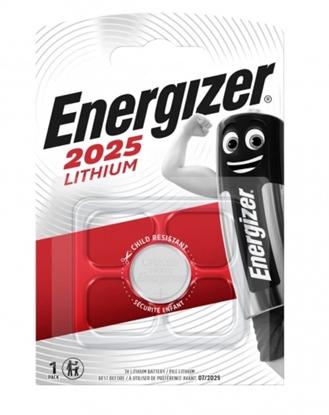Picture of CR2025 baterijas 3V Energizer litija 2025 iepakojumā 1 gb.