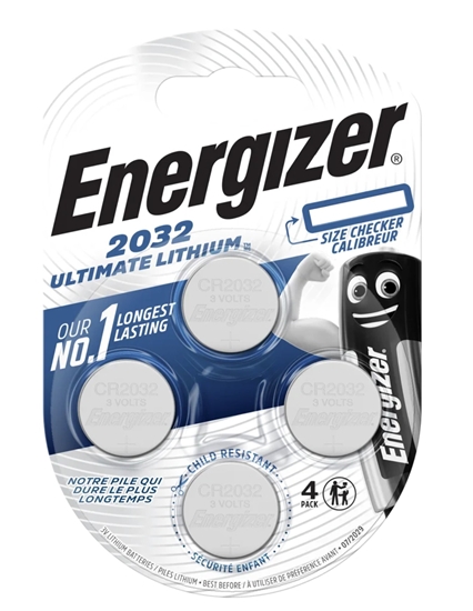 Picture of CR2032 baterijas 3V Energizer Ultimate Lithium litija Ultimate Lithium 2032 iepakojumā