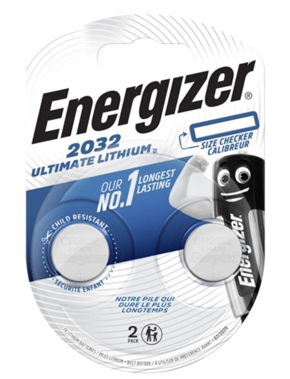 Picture of CR2032 baterijas 3V Energizer Ultimate Lithium litija Ultimate Lithium 2032 iepakojumā